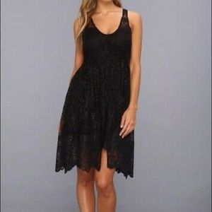 Free People ‘Salinas’ Gold Foil Lace Dress